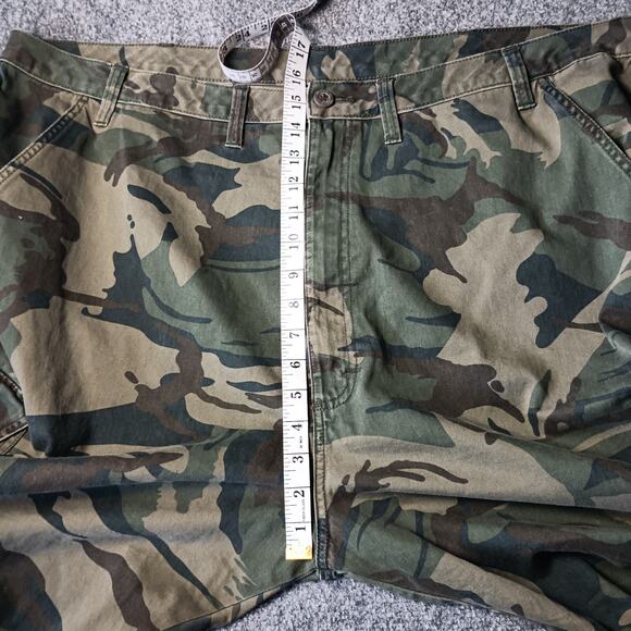 Camouflage Cargo Shorts Men Size 44 Big Tall Tactical Outdoor Grunge Woodland - Picture 6 of 12